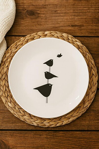 Autumn Leaf Shaped White Plate