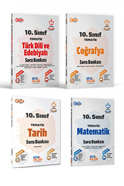 Çap Yayınları 10. Sınıf Edebiyat Tarih Coğrafya Matematik Tematik Soru Bankas...