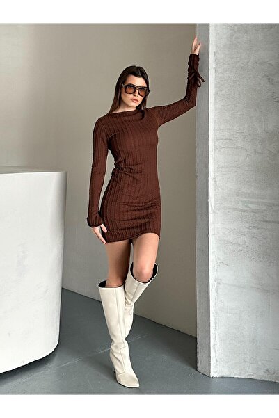 Rabi Shine Waffle Knit Dress