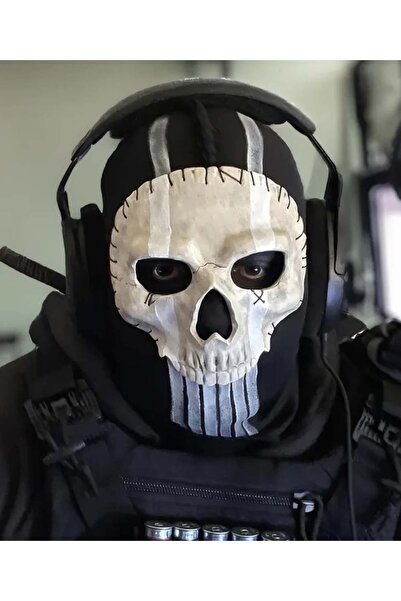 zoneepic - Ghost maskesi- Kostüm partisi-gamerler-airsoft oyuncuları için