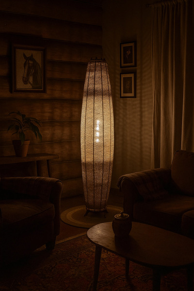 Efect Home Design Bohem,Ahşap,Jüt,Hasır,Doğal Lambader 125*32