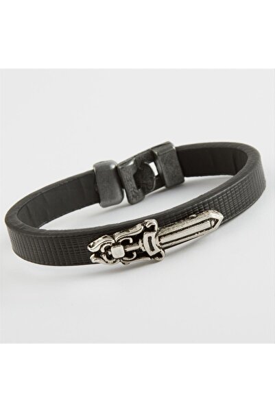 ZERO LAND Lvsqvr Dagger Quality Artificial (150040) Leather Bracelet-Black