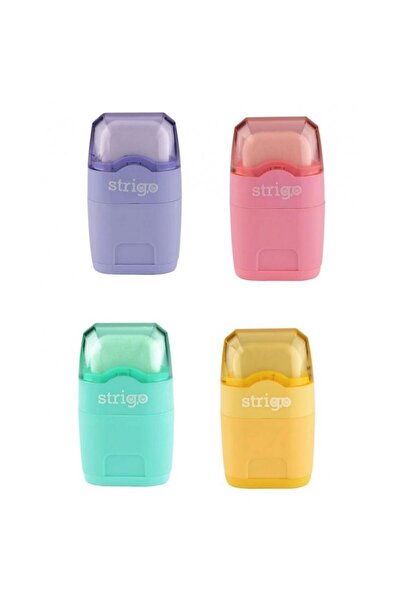Strigo 2-size pastel pencil sharpener with eraser SSC145