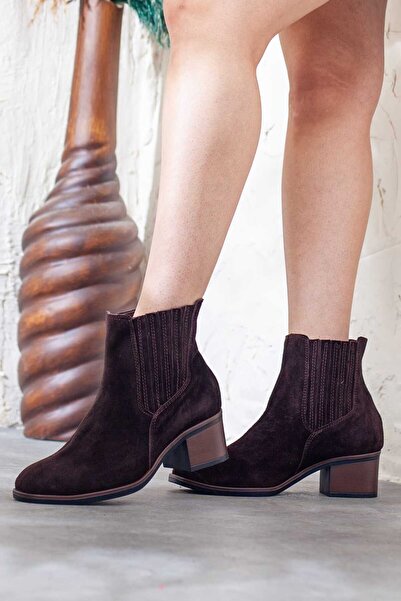 Adım Adım Mammamia Genuine Leather Women's Heeled Boots