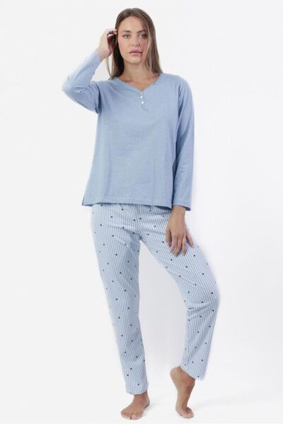 AYYILDIZ 63610 Mavi Pijama Takımı