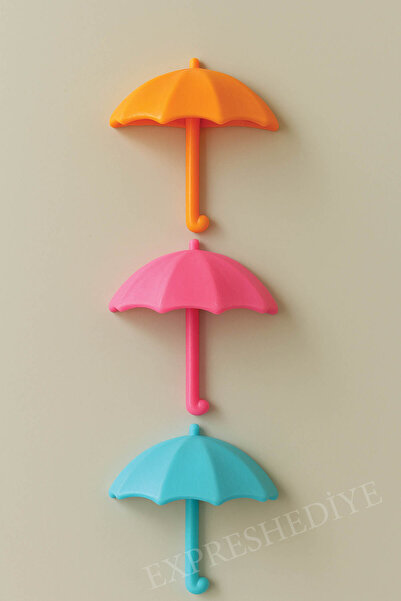 expres hediye Şemsiye Buzdolabı Magneti 3’lü – Büyük Boy Dekoratif Buzdolabı ...