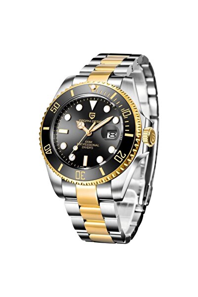 Pagani design PD-1683 Black Dial Men's Watch Quartz Miyota 2315, Bracelet, Sapphire Crystal, 100M