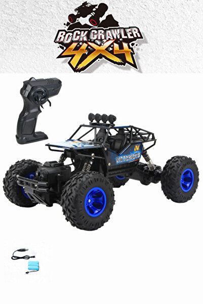 welcomein Oyuncak 4x4 Uzaktan Kumandalı Şarjlı Rock Crawler Büyük Teker Gerçekçi Araba 1:16 Ölçek