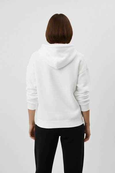 uyguntarz Φούτερ Unisex με μαλακή υφή με 3 κλωστές, κομψό σχέδιο κορδέλας B με τύπωμα O oversized