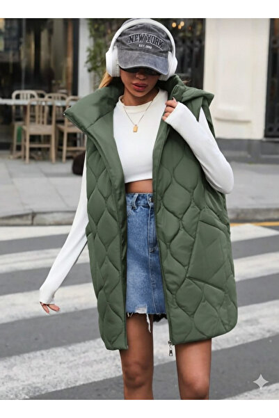 MODA سترة طويلة بغطاء للرأس من كايبتون