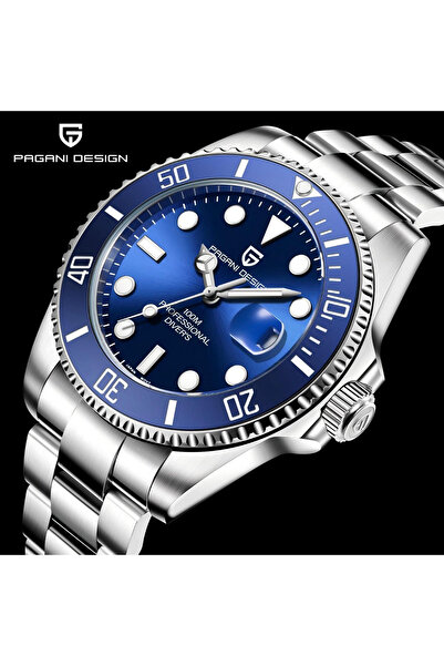 Pagani design PD-1683 Blue Dial Men's Watch Quartz Miyota 2315, Stainless Steel, Sapphire Crystal