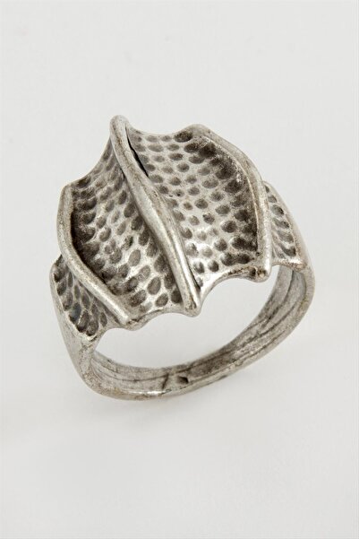 ZERO LAND Lvsqvr Ottoman Embroidered Metal (84857) Ring-Silver Color