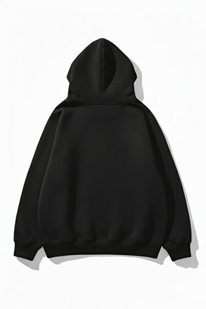 uyguntarz Unisex Soft Textured 3 Thread Happy Cherry Design B Printed O Oversized Sweatshirt