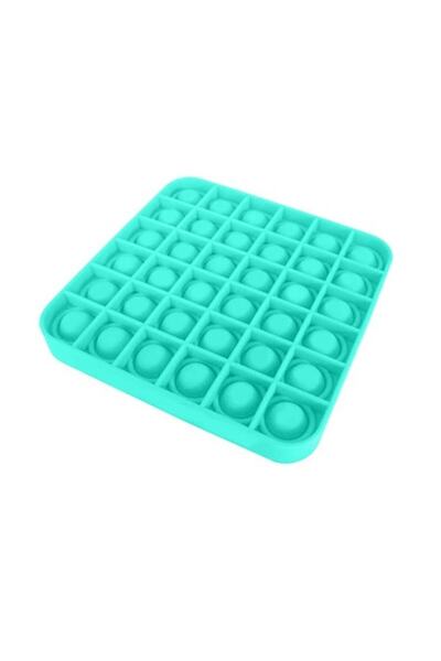OEM Jucărie anti-stres Pop It din silicon, pătrată, turcoaz, 13 cm - Urban Tr...
