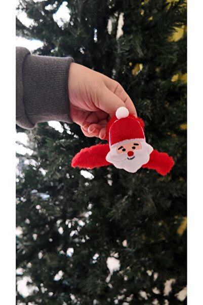 By Selen Suyolcu مشبك مزلاج من القطيفة الرقيقة بطابع عيد الميلاد