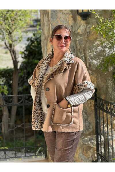 Punta Otantik NC2773 Jachetă italiană din nubuc cu mâneci scurte și nasturi C...