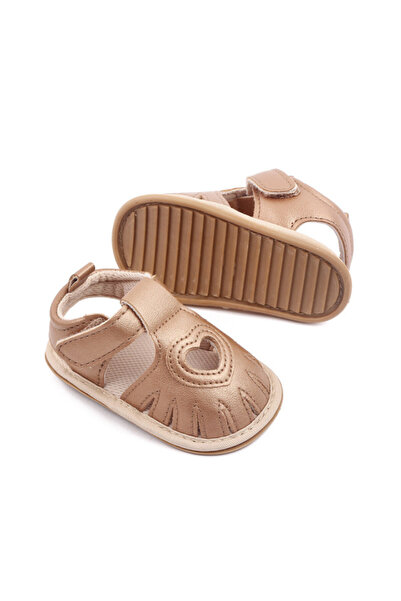 BebeNou Sandale aurii cu decupaj în formă de inimă MDBH2277-2-p30