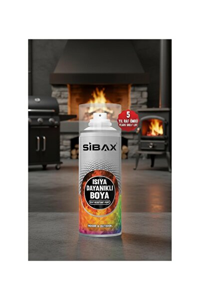 Sibax Isıya Dayanıklı Sprey Boya Mangal - Şömine - Soba 400 Ml