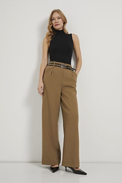 Arma Life Armalife 3663 double belt high waist palazzo women's pants