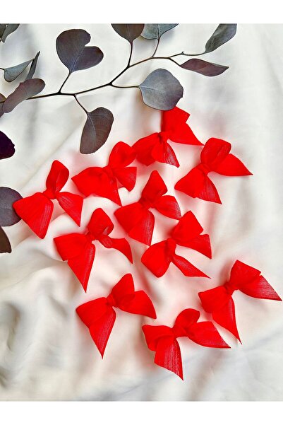 La Vie Hazır Fiyonk Keten Kurdele Kırmızı 25 Adet