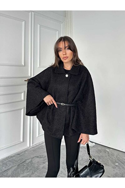 mydukkan.co Kırçlı Kaşe Poncho