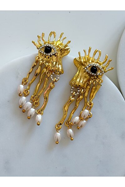 CHARMLUCKY STEEL EYE EARRINGS