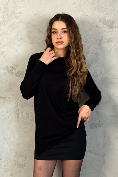 ModaPlaza Women's Raglan Sleeve Knit Tunic 5709