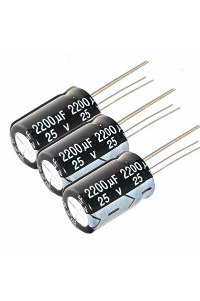 MİKROGATE 2200uF 25V KONDANSATÖR 16X20 7.5mm 105C 10 Adet (Pcs)
