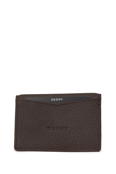 Deery محفظة رجالية أفقية من الجلد البني