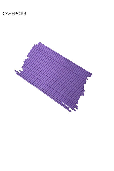 PASTRY PLANET Paper Lollipop Stick & Cakepops Stick & Heat Resistant Purple 2...