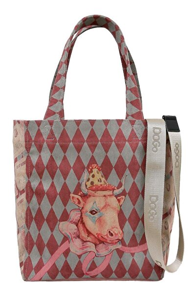 Dogo Women's Vegan Multi-Colored Large Tote Bag - Abbie Design