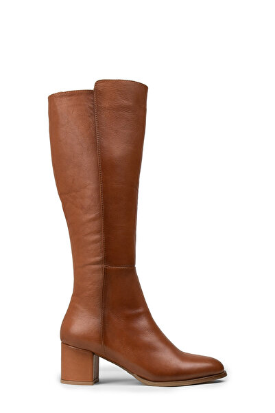 Deery Women's Genuine Leather Tan Color Boots