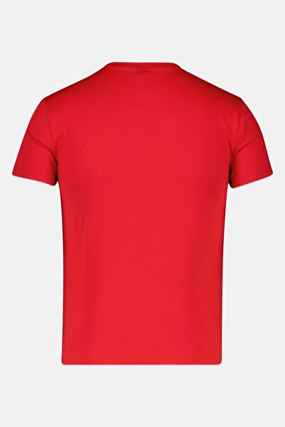 G-STAR RAW Men Crew Neck Short Sleeve Brand Logo T-Shirt, Red