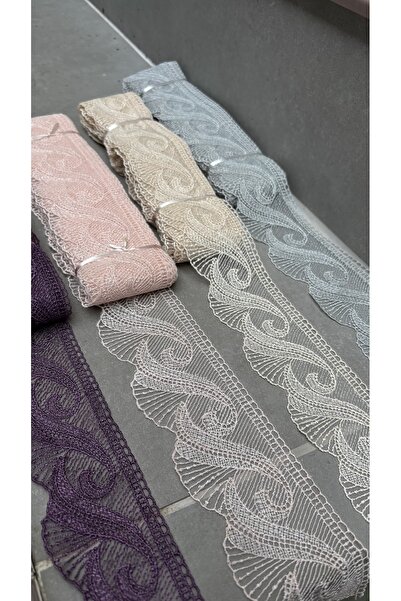 Butik S desen piyasa dantel Güpür 9 metre orta geniş imza shop Brode dokuma
