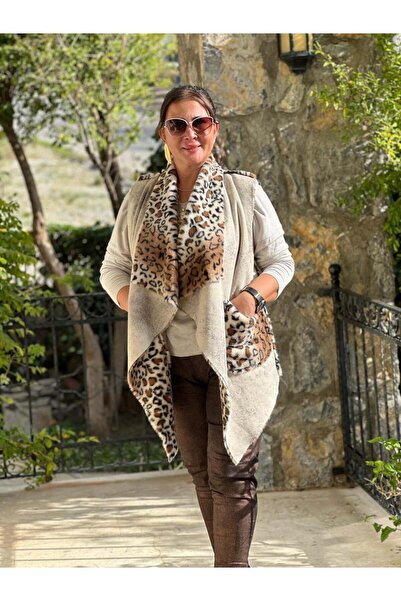 Punta Otantik Nc8470 Italian Double-Sided Nubuck-Fur Vest Stone