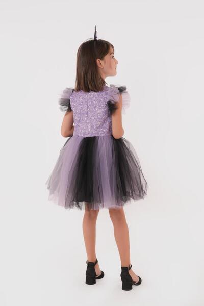 Lunas tekstil Taçlı tüllü kabarık Kuromi