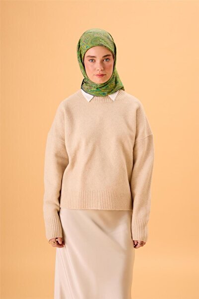 Silk Home Eșarfă din amestec de viscoză Velora, verde închis-verde fistic, cu...