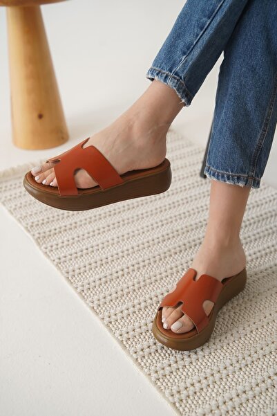 TRENDELLA Borlina Tile Genuine Leather Slippers