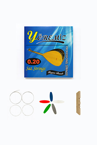 YÖREMİZ 0.20 Long Handle Saz Wire Professional Binding Wire (with Tezene and Bridge Gift)