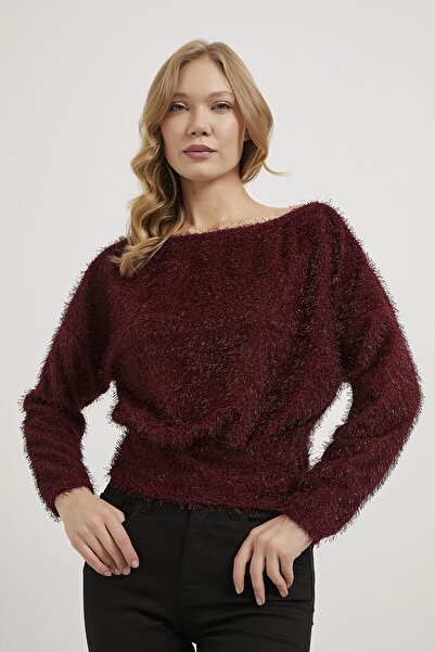 Arma Life Armalife 1503 Shiny Feather Effect Dressy Women's Blouse