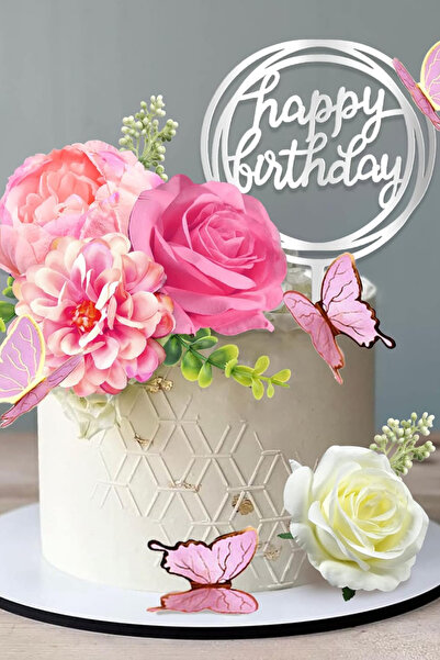 PASTRY PLANET Pasta Üstü Sunum Süsleme Şakayık Gül Seti Açık Pembe