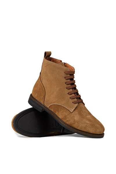 Deery Women's Genuine Suede Tan Color Boots