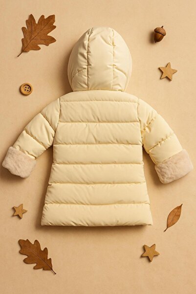 ZERA KIDS New Season Fur Lining K Hooded Baby Girl-Children's Coat