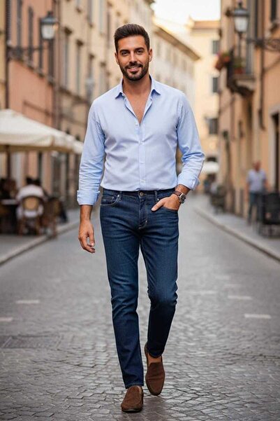 Voltaj Παντελόνι Felipe Normal Cut Τζιν Ναυτικό Μπλε