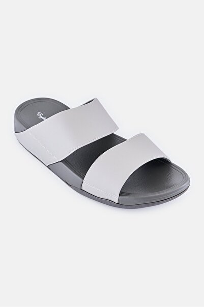 English Laundry Men 2 Strap Slip On Arabic Sandals, Grey