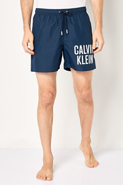 Calvin Klein Men Brand Logo Board Shorts, Navy
