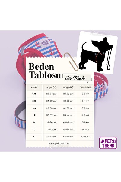 Pettrend Winnie Team Göğüs Tasması ve Sevk Kayışı Tasma Seti Winnie ve Arkadaşları Kedi Köpek Göğüs Tasması S