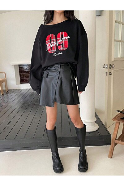 Flaubert -Women's 09 Printed Sweatshirt 3-Ply Quality Fabric Oversize Cut