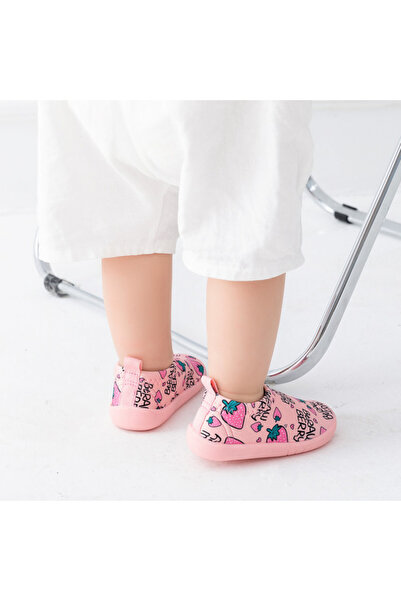 BebeNou Mocasini roz - Căpșuni ADd2662-1-p33. Mărimea 21