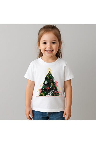 OEM Tricou Copii Fetite Christmas Tree Green 100%Bumbac